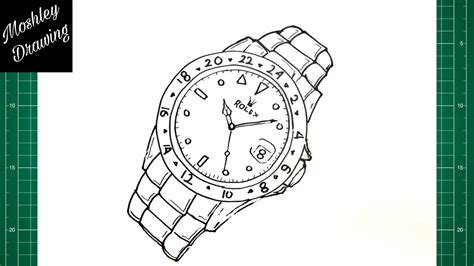 diamond rolex drawing|Rolex watch clip art.